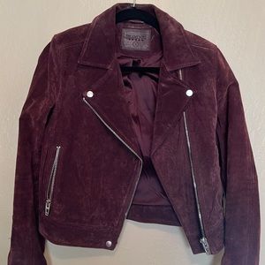 Blank NYC real suede leather jacket